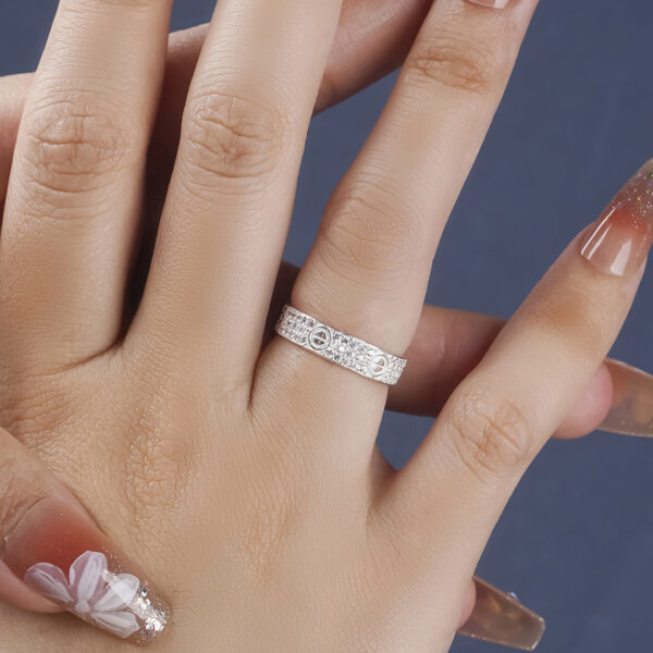 Cartier's, LOVE ring, Small Model, Paved