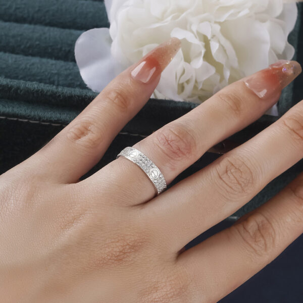 Cartier's, LOVE ring, Small Model, Paved