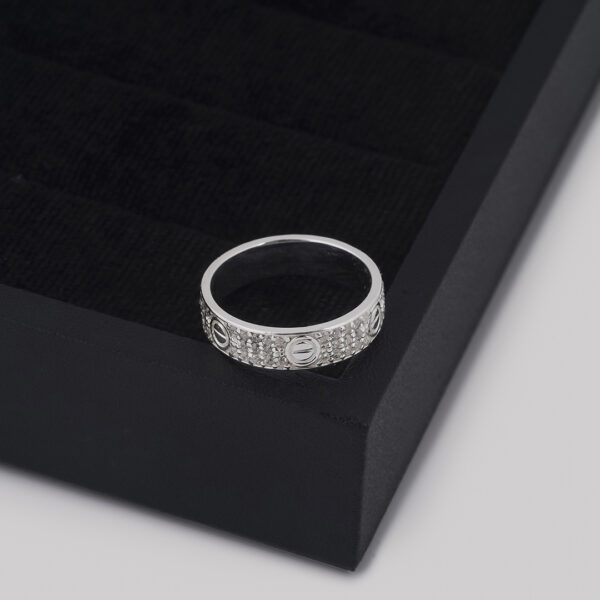 Cartier's, LOVE ring, Small Model, Paved