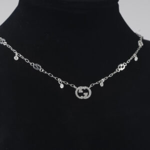 Gucci Interlocking Sterling Silver Necklace