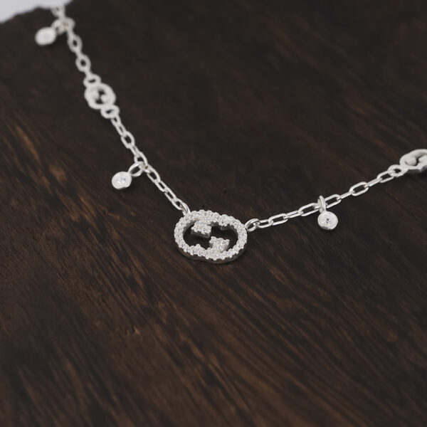 Gucci Interlocking Sterling Silver Necklace