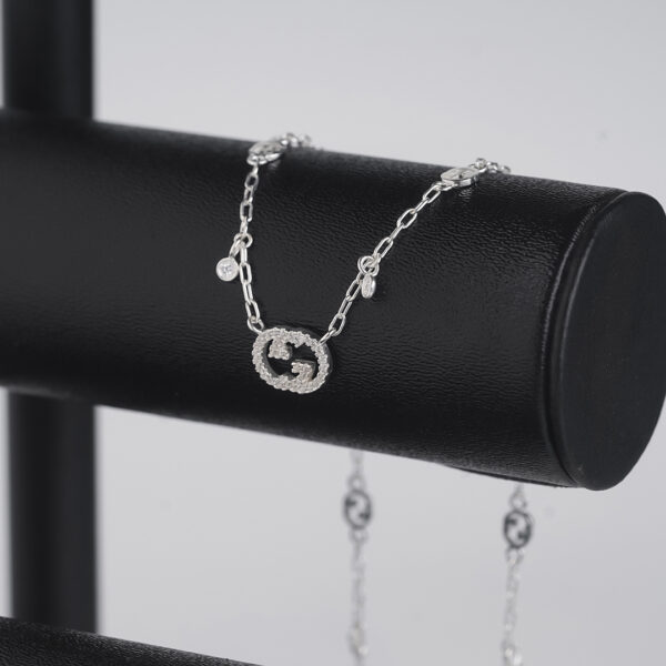 Gucci Interlocking Sterling Silver Necklace