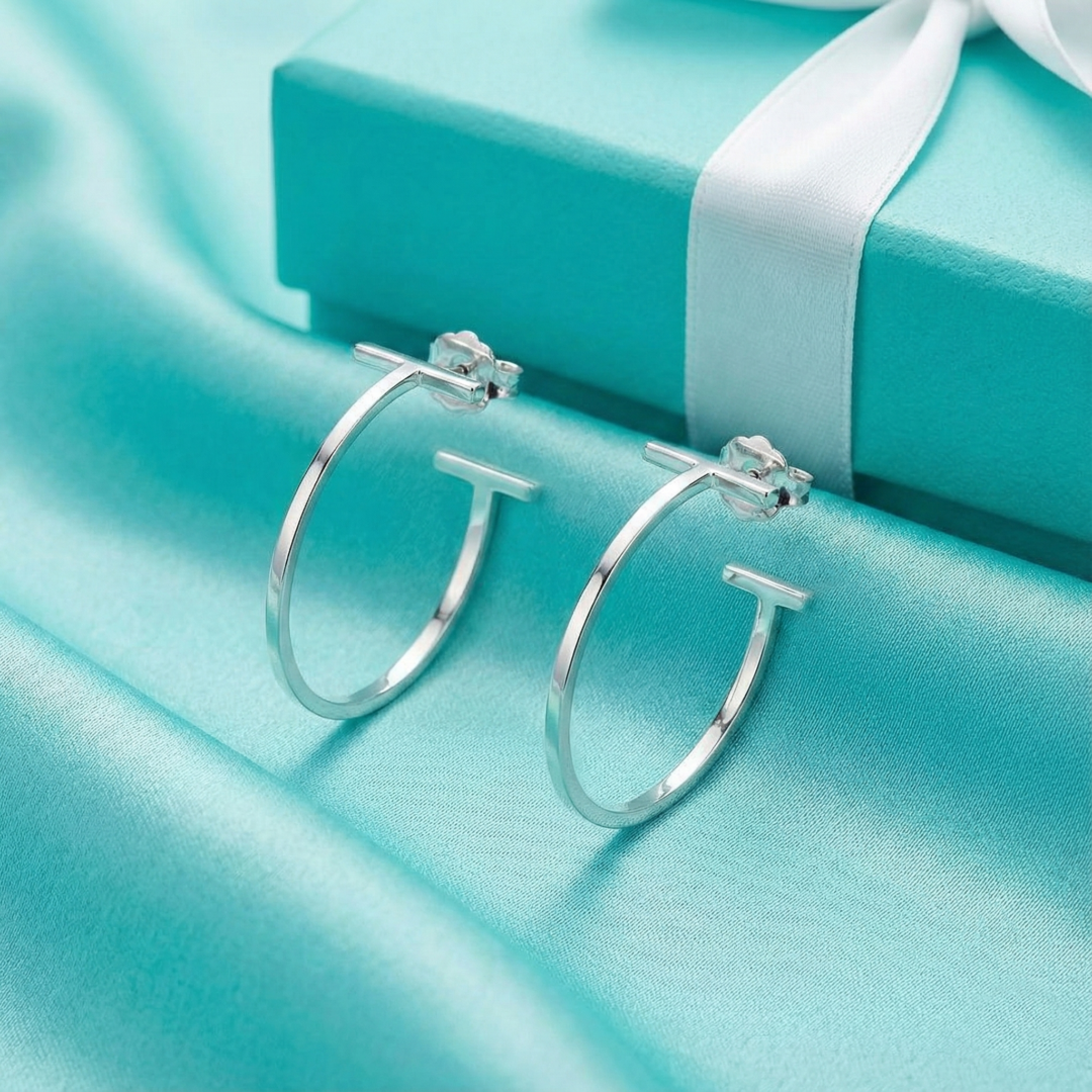 Tiffany Wire Hoop Earrings