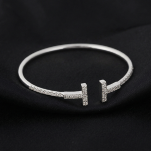 Tiffany T Pavé Sparkle Wire Bangle