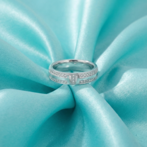 Tiffany T Wide Pavé Stone Ring