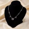Gucci Interlocking Sterling Silver Necklace