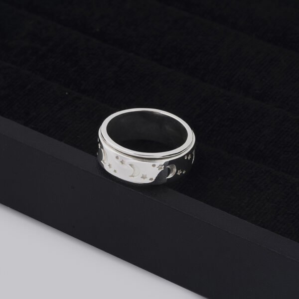 Moon Star Celtic Stress Rings