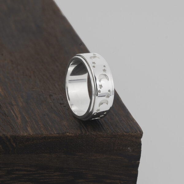 Moon Star Celtic Stress Rings