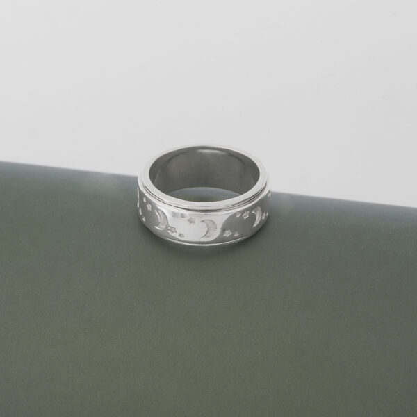 Moon Star Celtic Stress Rings