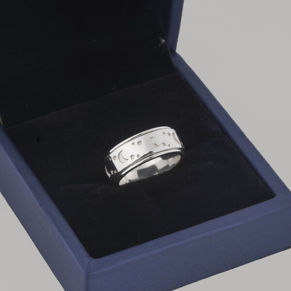 Moon Star Celtic Stress Rings