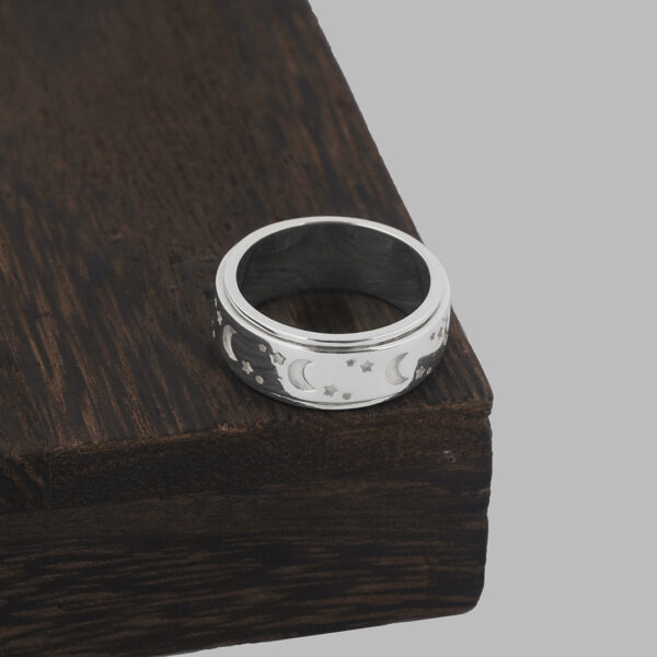 Moon Star Celtic Stress Rings