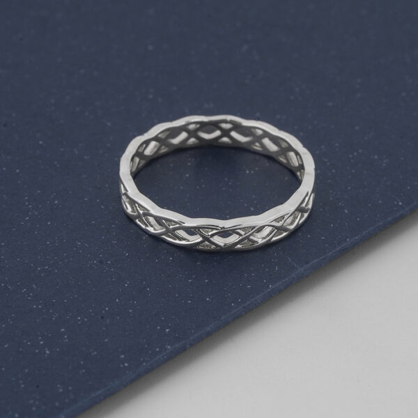 Celtic Knot Eternity Band Ring