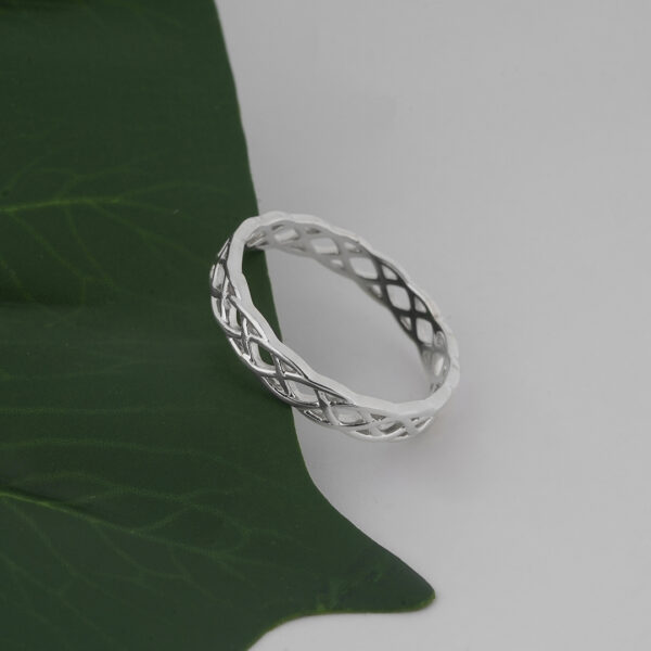 Celtic Knot Eternity Band Ring