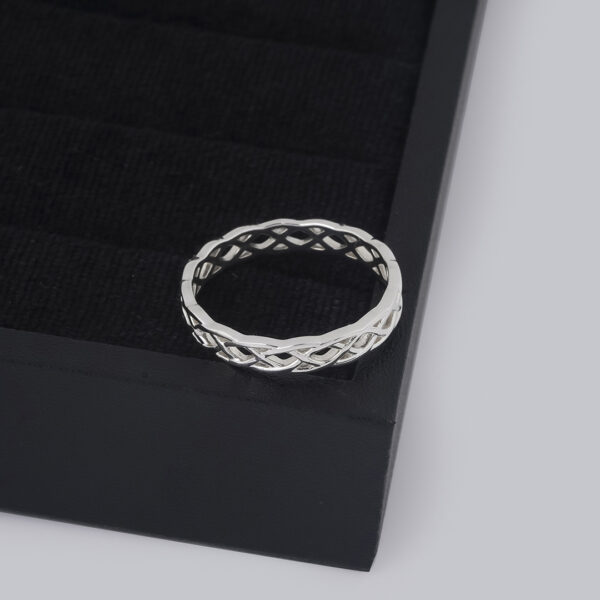 Celtic Knot Eternity Band Ring