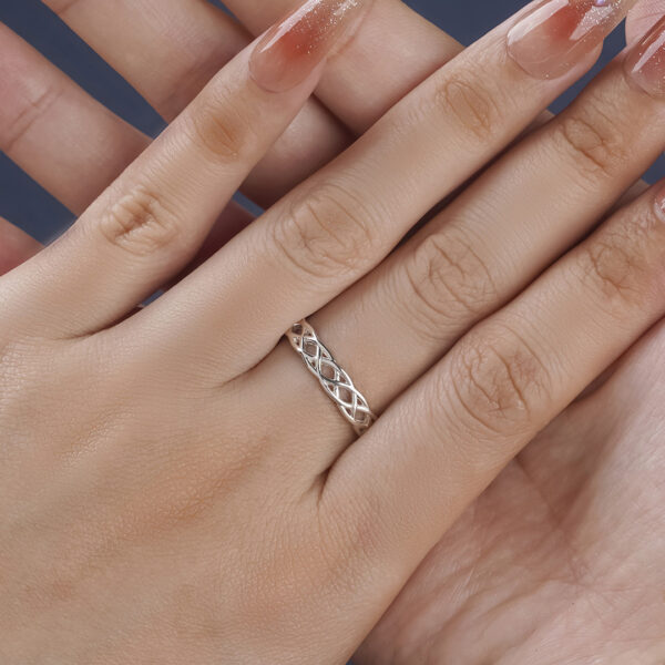 Celtic Knot Eternity Band Ring