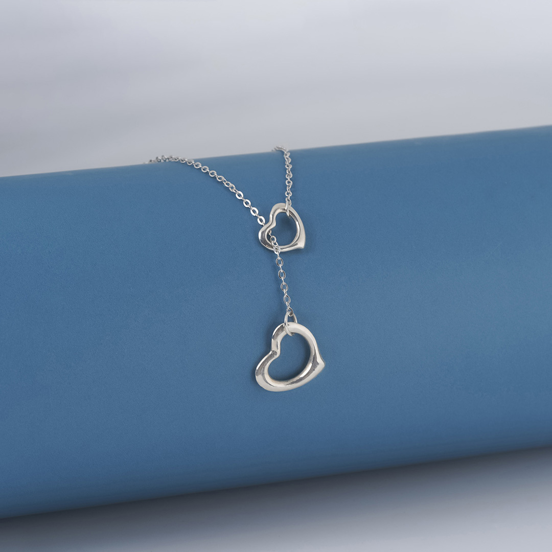 Tiffany Open Heart Lariat Necklace