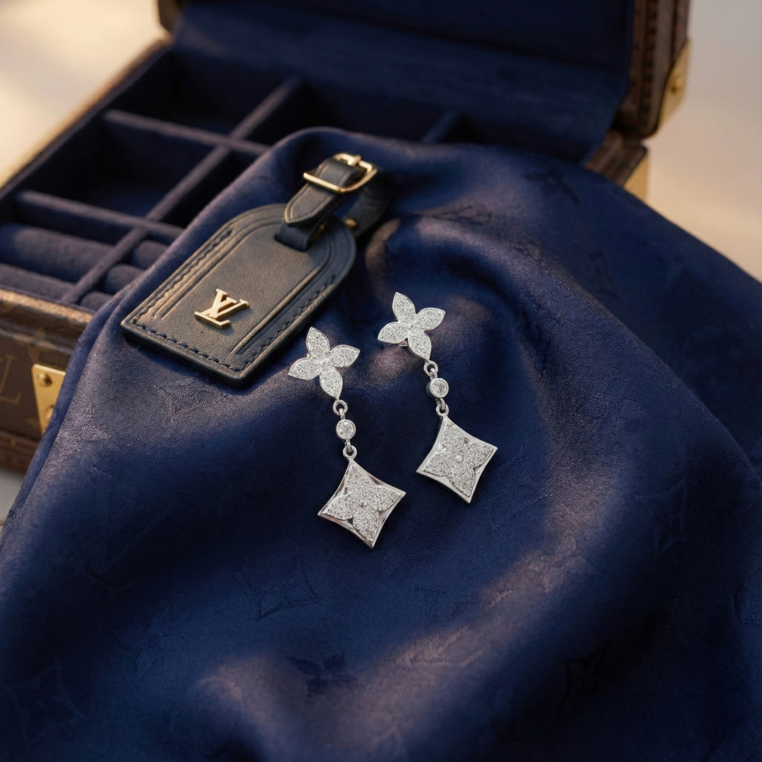 L.V Color Blossom Earrings