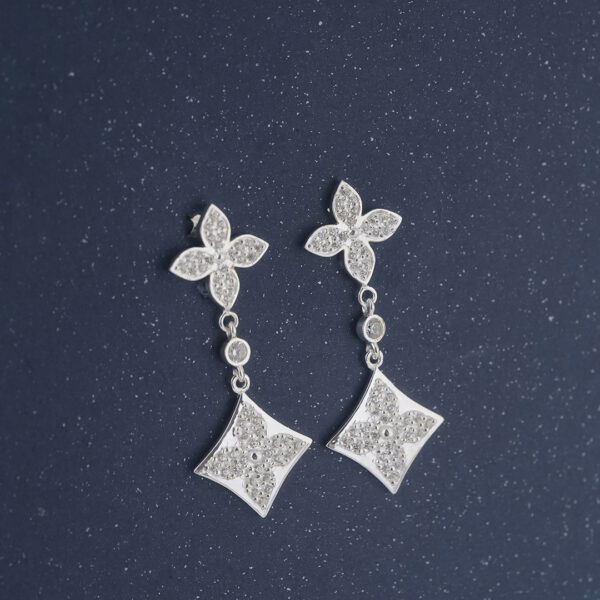 L.V Color Blossom Earrings