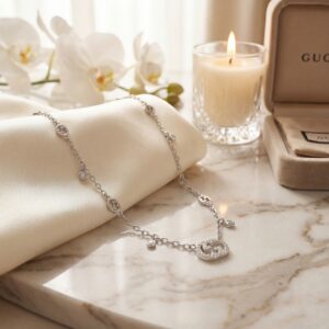 Gucci Interlocking Sterling Silver Necklace (Copy)