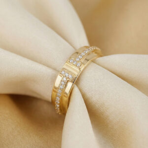 Tiffany T Wide Ring, Gold Filled
