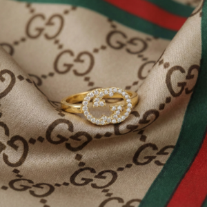 Gucci Interlocking Ring, Gold Filled