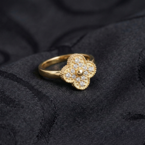 Van Cleef & Arpels, Vintage Alhambra Ring, Gold Filled