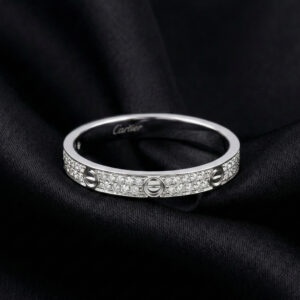 Cartier's, LOVE Ring, Mini Model, Paved