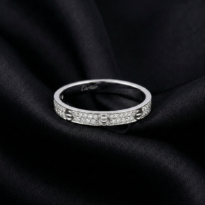 Cartier's, LOVE Ring, Mini Model, Paved